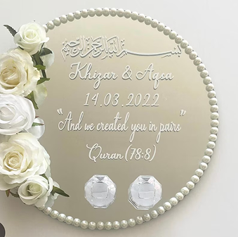 Engagement Mirror Ring Plate